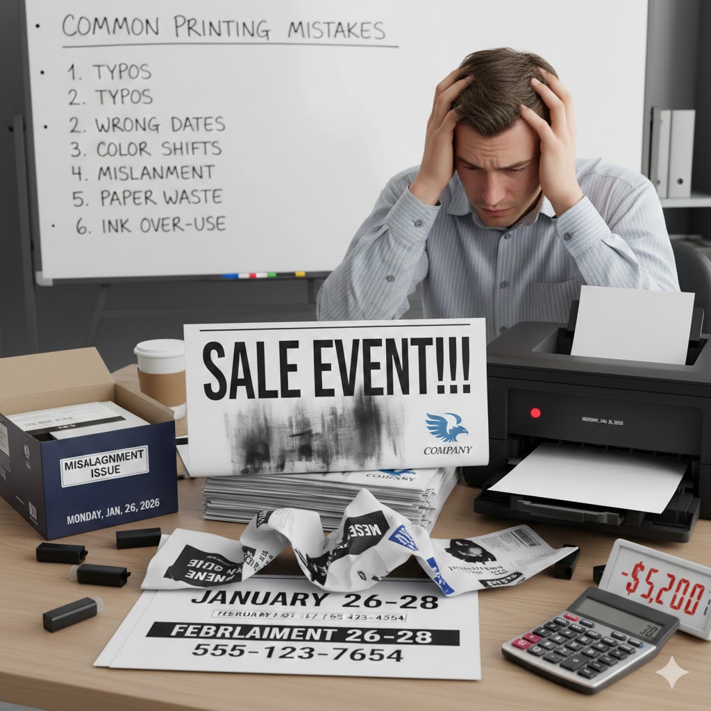 Common Printing Mistakes That Cost Local Businesses Money